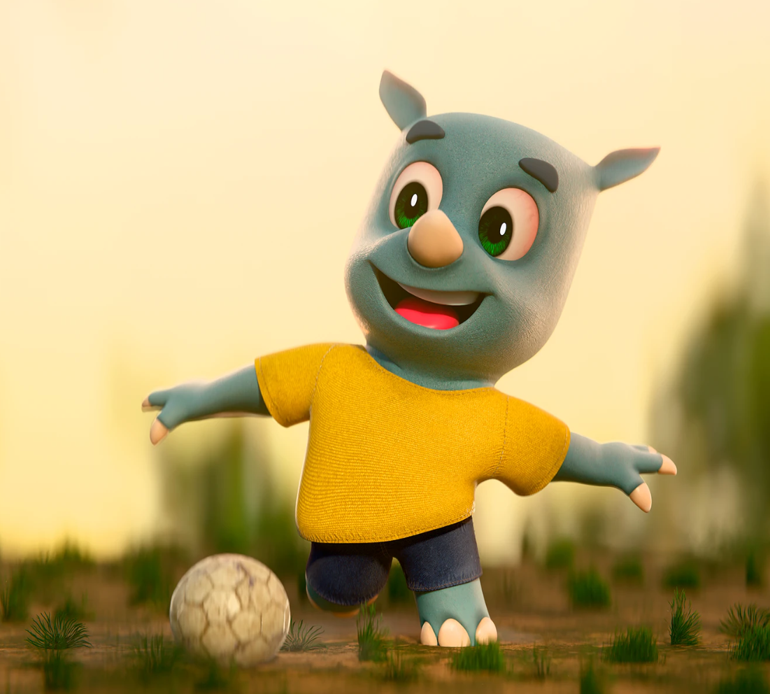 Mascote Rino Futebol